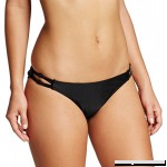 Xhilaration Women's Knotted Strappy Cheeky Bikini Swim Bottom Black B079K4MWHK